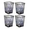 Mind Reader 5gal. Black Metal Mesh Waste Paper Basket, 4ct.